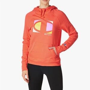 Champion Coral Logo Pullover Hoodie